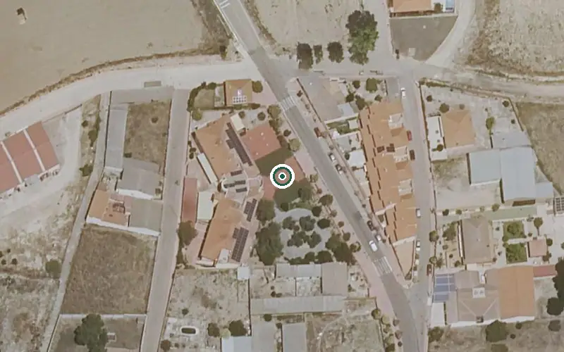Vista aérea de la ubicación de Residencia de Mayores el Hogar