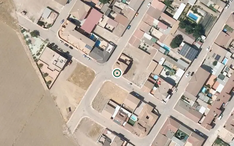 Vista aérea de la ubicación de Centro de Día para Mayores Clara Campoamor
