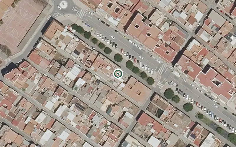 Vista aérea de la ubicación de Residencia para Personas Mayores Dependientes el Mar