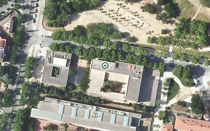 Vista aérea de la ubicación de Residència per a Gent Gran Cerdanyola