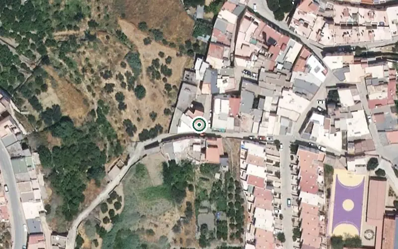 Vista aérea de la ubicación de Centro Residencial para Mayores San Antonio Abad