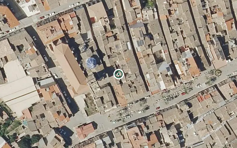 Vista aérea de la ubicación de Residencia para Personas Mayores Dependientes Ayora