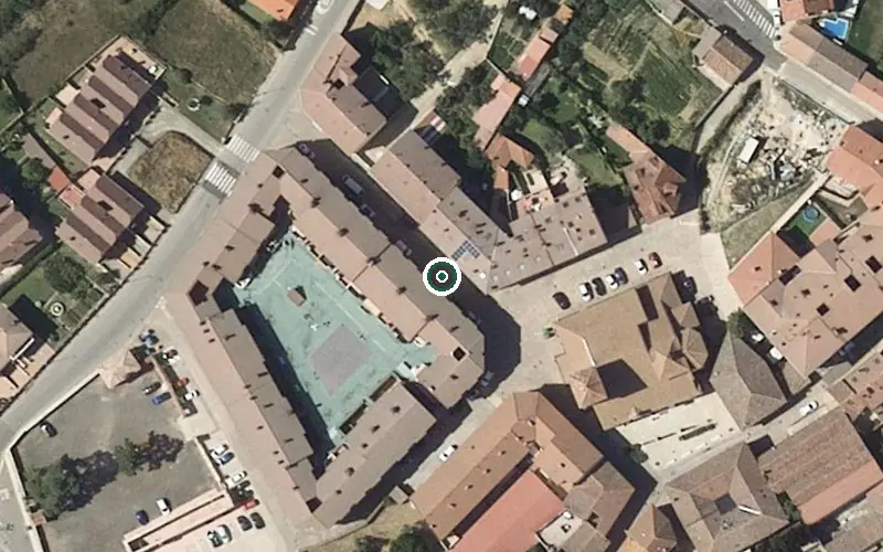 Vista aérea de la ubicación de Residencia de Personas Mayores el Castillo