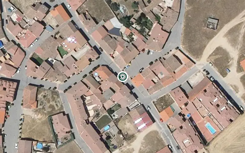 Vista aérea de la ubicación de Unidad de Estancias Diurnas Oteruelo
