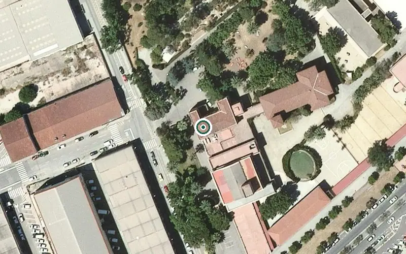 Vista aérea de la ubicación de Residencia Santa Teresa