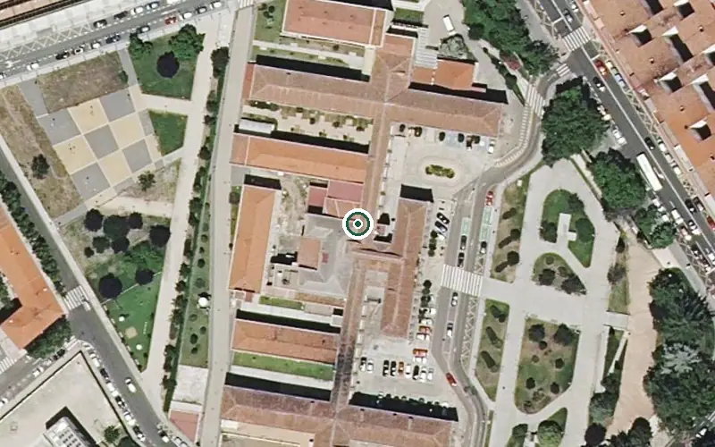 Vista aérea de la ubicación de Residencia de Personas Mayores Santísima Trinidad