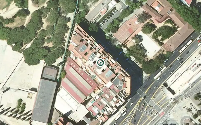 Vista aérea de la ubicación de Centre de dia Parc del Clot