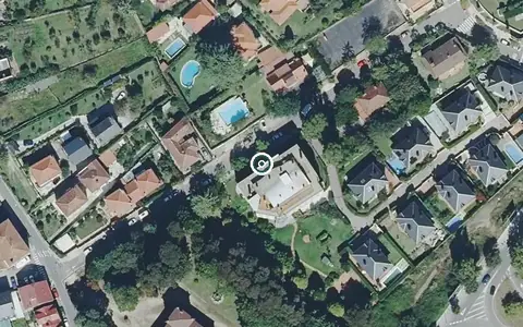 Vista aérea de la ubicación de Residencia para Persoas Maiores Sanitas Residencial Vigo