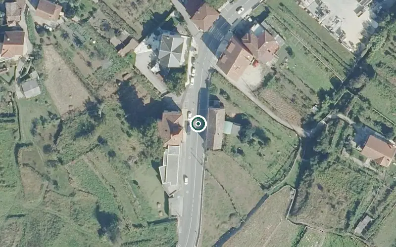 Vista aérea de la ubicación de Centro de Día para Persoas Maiores Boas Apertas