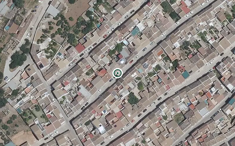 Vista aérea de la ubicación de Residencia para Personas Mayores Sor Lidia