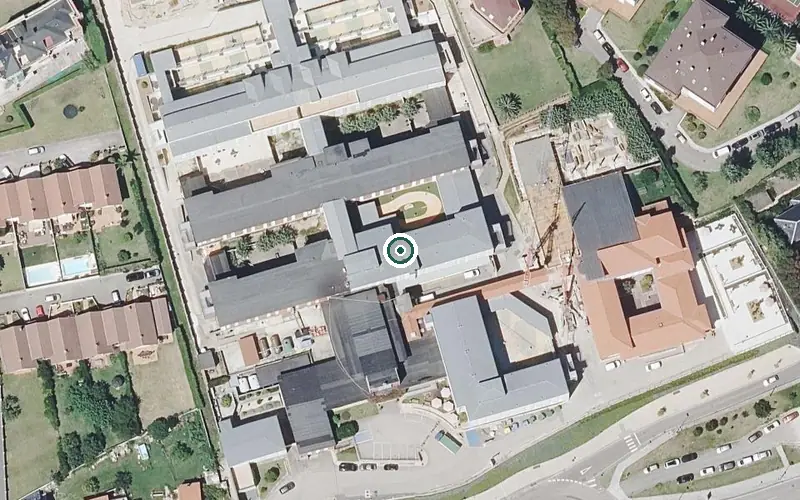 Vista aérea de la ubicación de Padre Menni