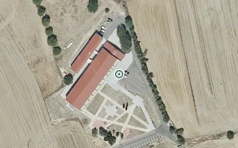 Vista aérea de la ubicación de Residencia San Sebastián (Valdeolmos-Alalpardo)