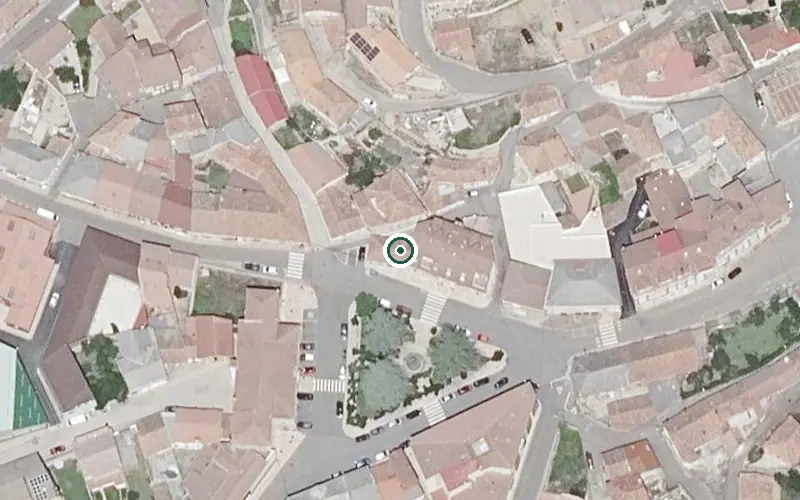 Vista aérea de la ubicación de Centro de Día de Personas Mayores de Cistierna