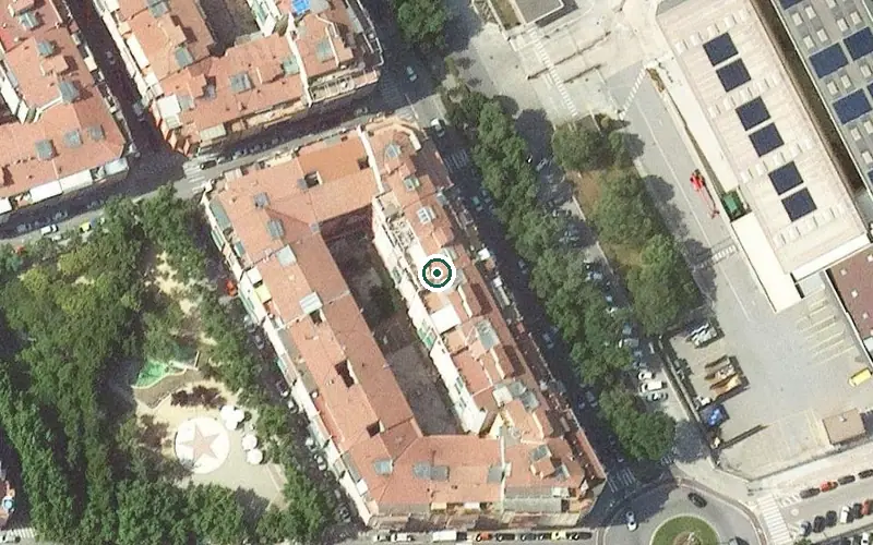 Vista aérea de la ubicación de Centre de dia Sant Agustí