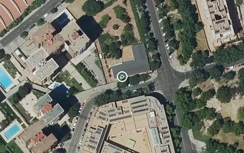 Vista aérea de la ubicación de Centro de Día Municipal Peñagrande