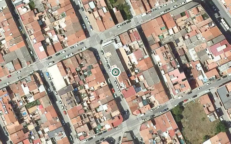 Vista aérea de la ubicación de Centre de dia per a Gent Gran Sabadell Creu de Barberà