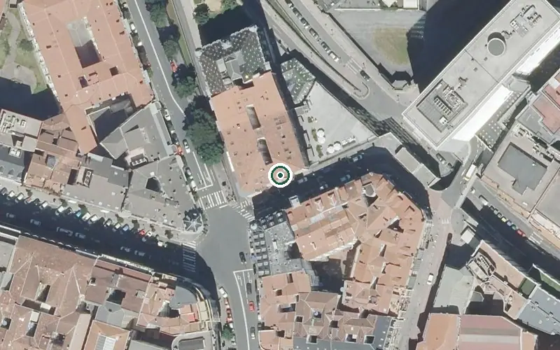 Vista aérea de la ubicación de Residencia Arbolantxa Egoitza