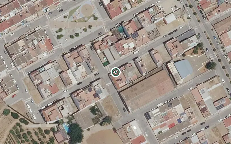 Vista aérea de la ubicación de Centro de Día para Mayores Nuestra Señora de la Esperanza