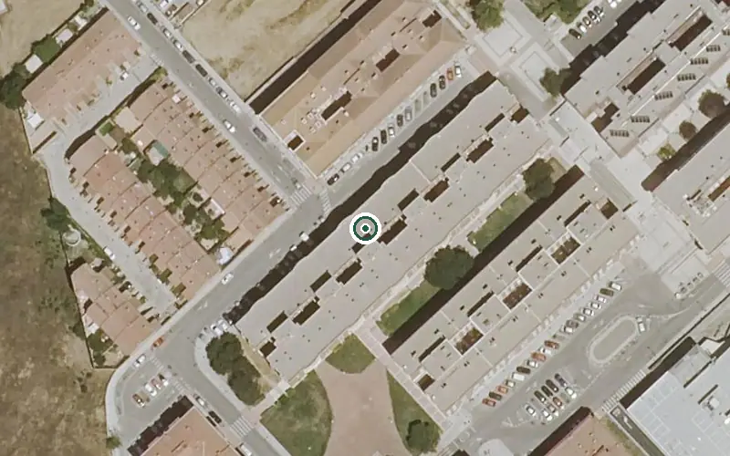 Vista aérea de la ubicación de Centro de Día de Alzheimer