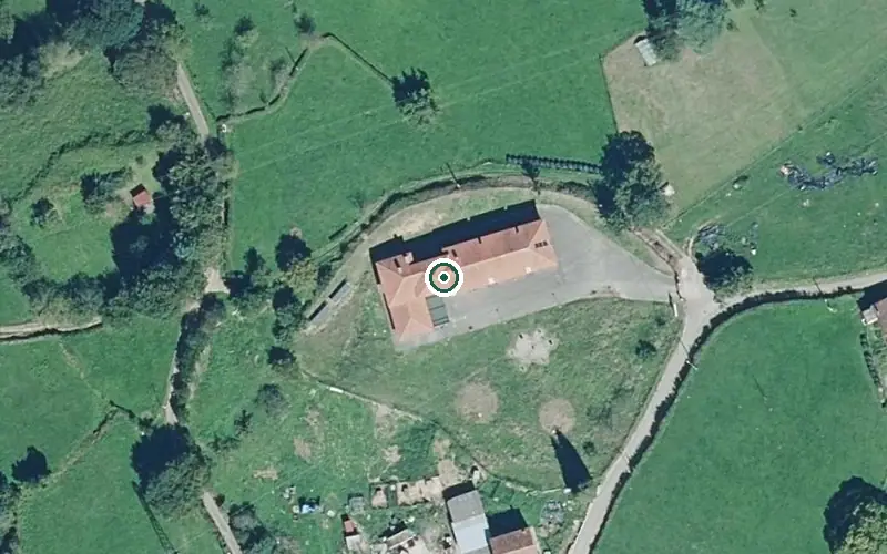 Vista aérea de la ubicación de Residencia Geriátrica Santirso
