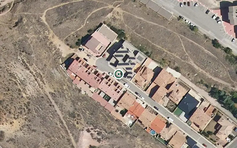 Vista aérea de la ubicación de Centro de Día -hogar de Utrillas