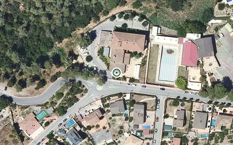 Vista aérea de la ubicación de Palau de Can Sunyer