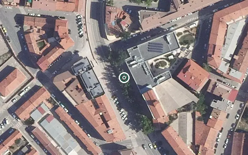 Vista aérea de la ubicación de Residencia Rey Ardid-ibercaja Teruel