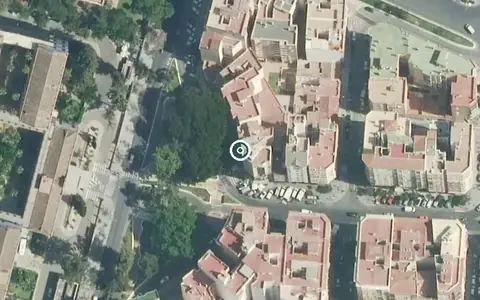 Vista aérea de la ubicación de Centro de Día para Mayores