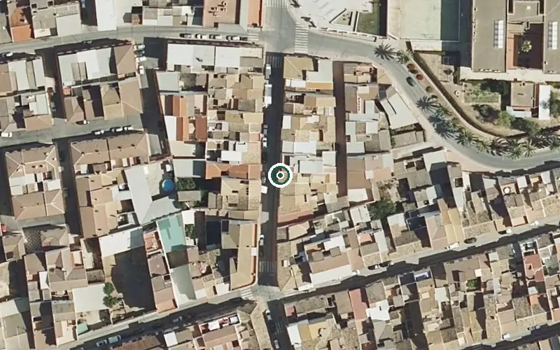 Vista aérea de la ubicación de Centro Residencial para Personas Mayores Santa Teresa de Jesús