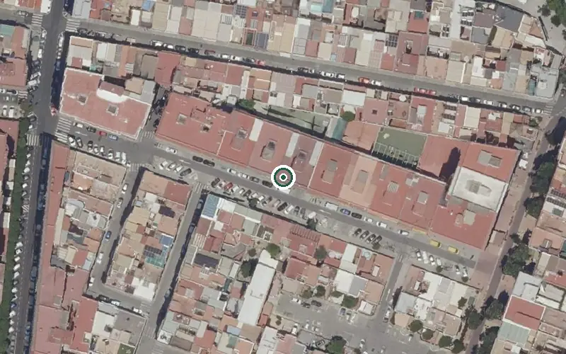 Vista aérea de la ubicación de Centro de Día para Mayores Como en Casa