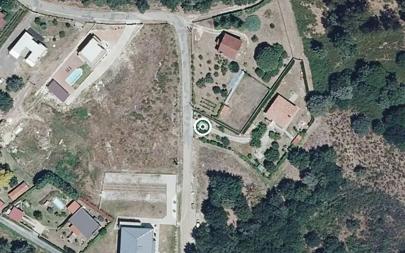 Vista aérea de la ubicación de Fogar Residencial Via da Prata