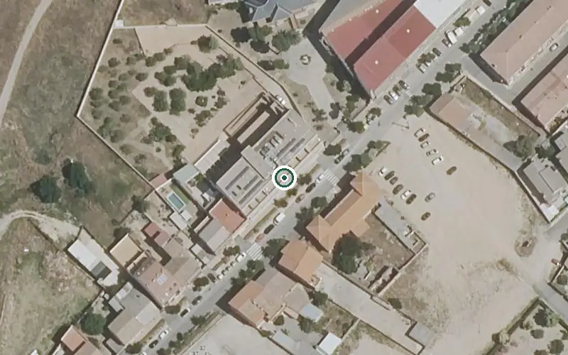 Vista aérea de la ubicación de Residencia de Mayores Virgen de los Dolores