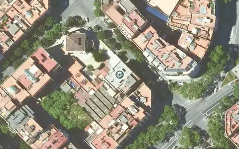 Vista aérea de la ubicación de Residencia Seribel