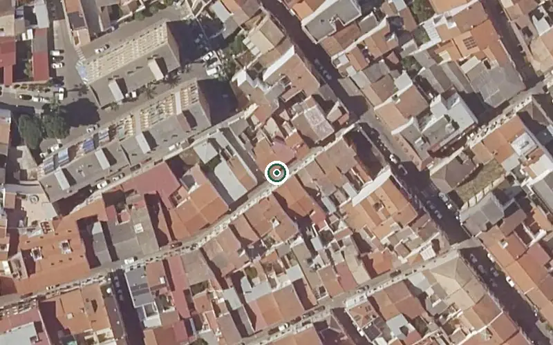 Vista aérea de la ubicación de Residencia de la Tercera Edad La Salud