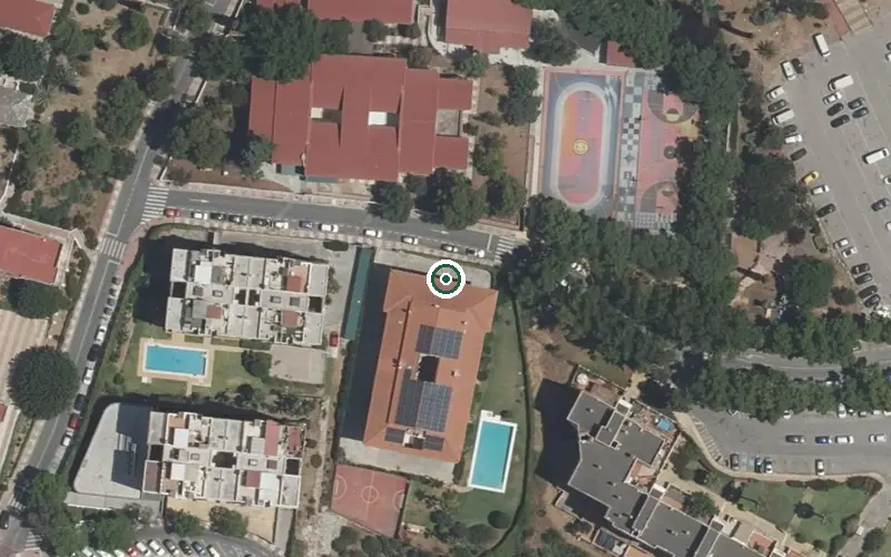 Vista aérea de la ubicación de Centro Residencial Aldea la Quinta Health Resort