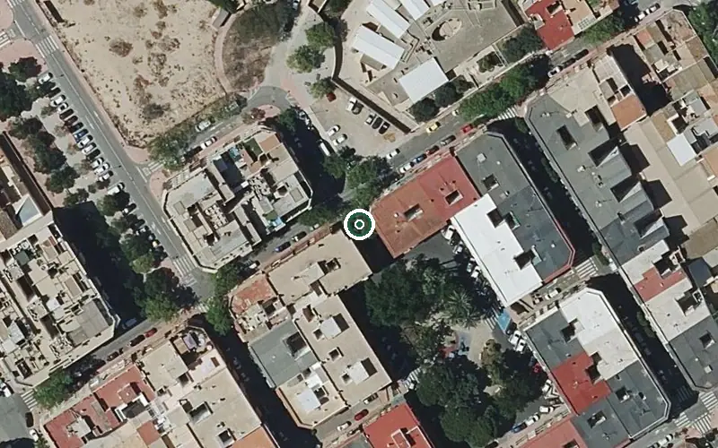Vista aérea de la ubicación de Centro de Día para Personas Mayores Dependientes Domusvi San Vicente