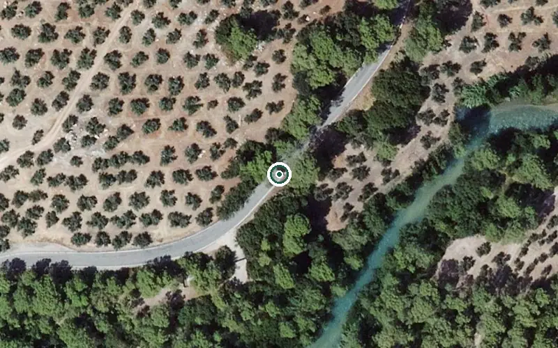 Vista aérea de la ubicación de Centro Residencial para Mayores Hogar Ntra Sra de la Fuensanta