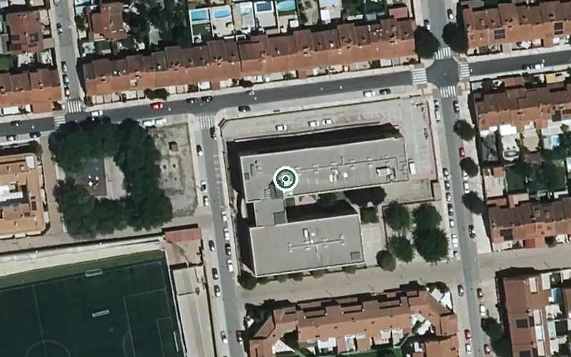 Vista aérea de la ubicación de Centro de Día Alabega