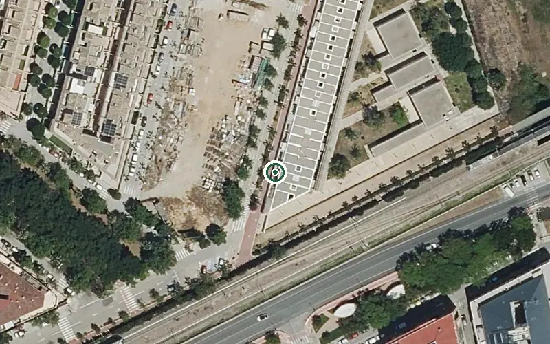 Vista aérea de la ubicación de Centre de dia para Personas Mayores Dependientes de Picanya