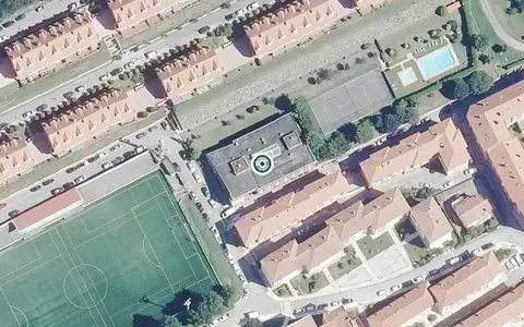 Vista aérea de la ubicación de Virgen de la Barquera