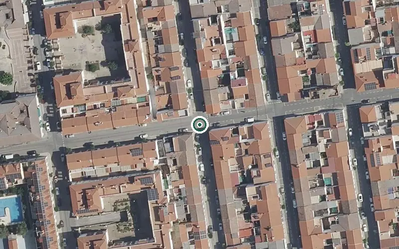 Vista aérea de la ubicación de Centro de Día para Mayores