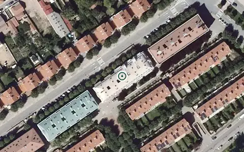 Vista aérea de la ubicación de Centro de Día Afabur