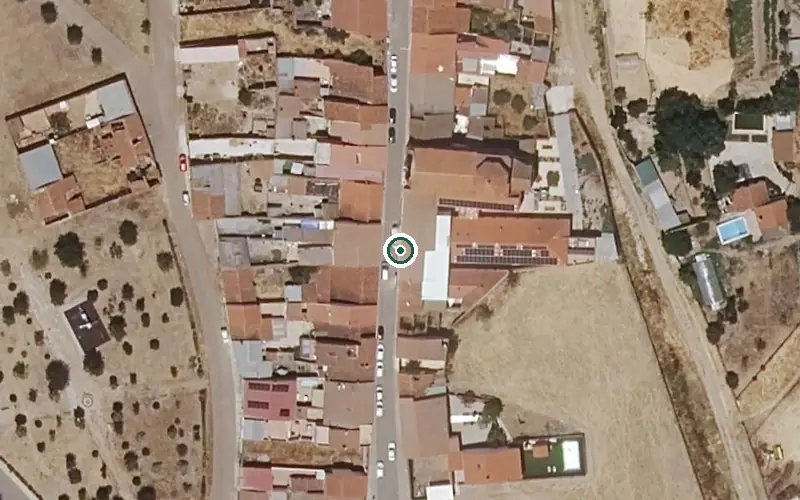 Vista aérea de la ubicación de Urd Centro Residencial Mixto y Centro de Día de Villagarcía de la Torre