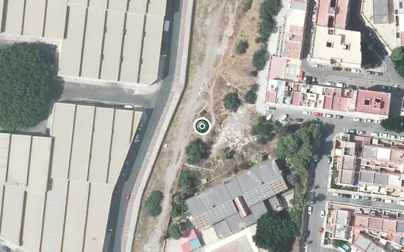 Vista aérea de la ubicación de Centro de Día para Mayores Ana María Díaz Plaza