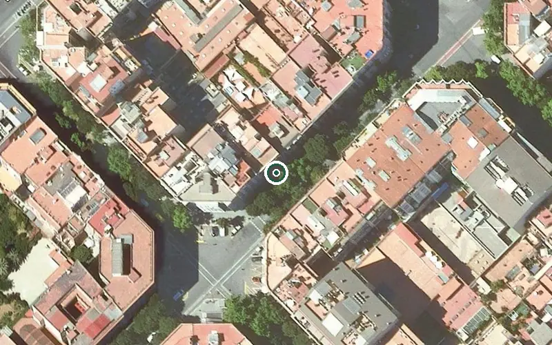 Vista aérea de la ubicación de Residència Rosa Franch
