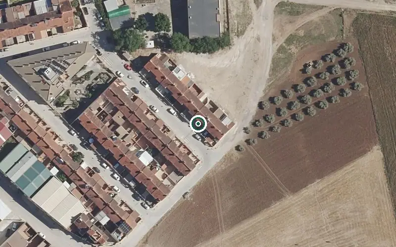 Vista aérea de la ubicación de Centro Residencial para Mayores Alcalde Antonio Díaz Herrero