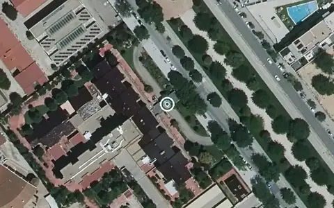 Vista aérea de la ubicación de Residencia de Mayores Paseo de la Cuba