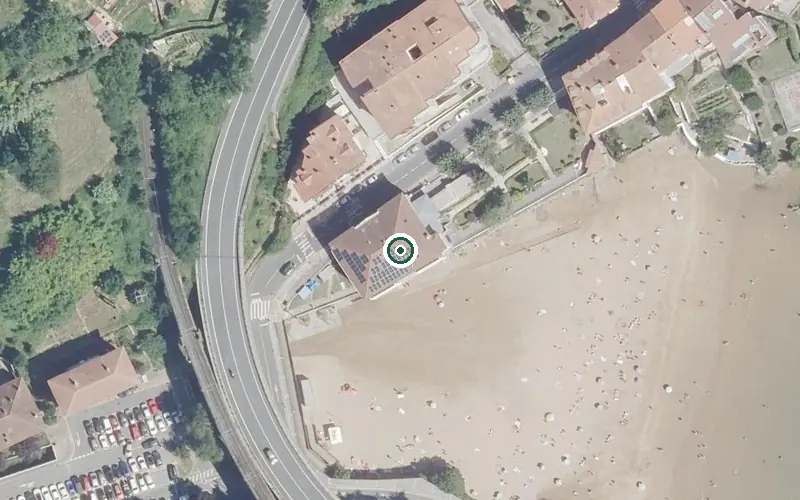 Vista aérea de la ubicación de Residencia Gure Etxea Egoitza