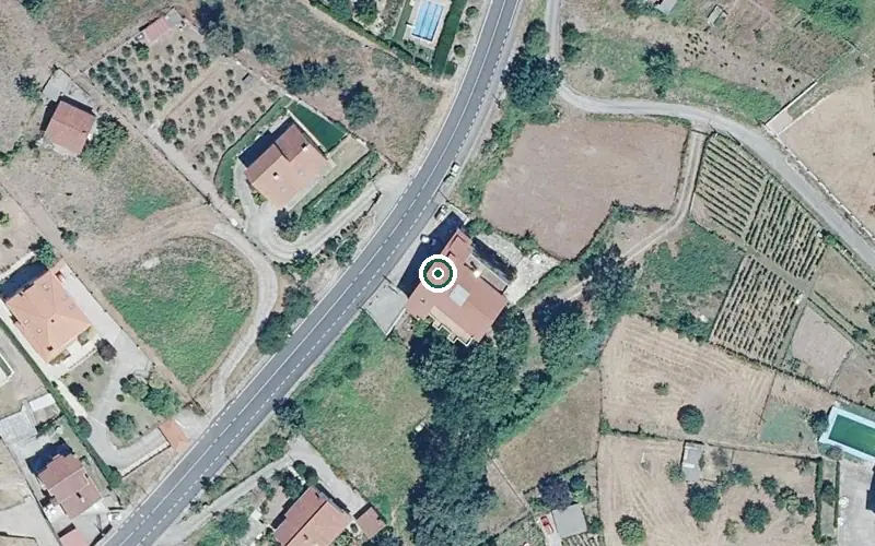 Vista aérea de la ubicación de Vivenda Comunitaria Residencial San Marcos