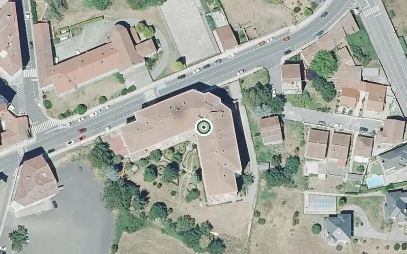 Vista aérea de la ubicación de Residencia Domusvi Chantada